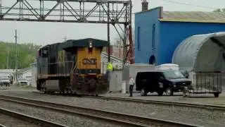 CSX Trains on the Mohawk Subdivision and Selkirk Subdivision in Fonda, Amsterdam, and Rotterdam NY