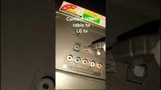 connect HDMI cable to LG tv #lgtv #hdmi #shorts