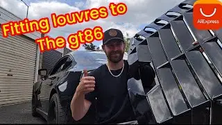 Installing rear windshield Louvres on toyota gt86/brz/frs from aliexpress making it look like lambo