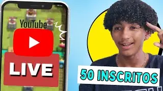Como Fazer LIVE no YouTube com 50 INSCRITOS pelo Celular Com ou Sem FACECAM! 2024