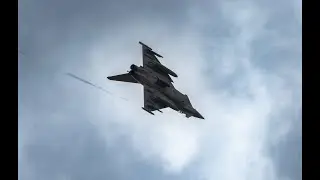 LIVE Action RAF Coningsby Eurofighter Typhoon fighter jets