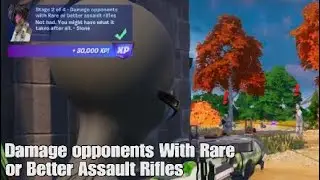 Damage Opponents With Rare or Better Assault Rifles - Stage 2 of 4 - Fortnite Slone Quest