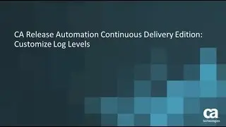 Customize Log Levels: CA Continuous Delivery Director