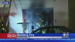 Greater-Alarm Fire Rips Through Downtown LA Strip Mall, Arson Suspect Detained