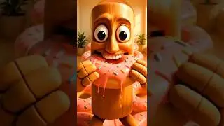 🍩 Donut Stairs ASMR Madness 🤯 | Tung Tung Tung Sahur #shorts