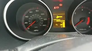 Сброс индикатора сервисного сообщения Mitsubishi Outlander