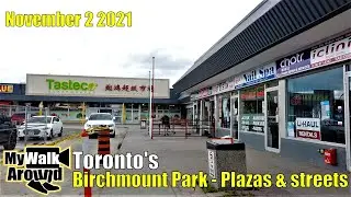 Toronto east end neighbourhood - Scarborough's Birchmount Park Plazas and homes