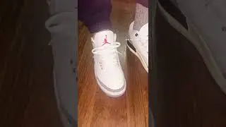 Walking in AJ3 White Cements Reimagined #sneakers