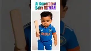 Cricket Meets AI: Mini Rohit Sharma Steals the Show! #ipl #canva #cricket #design #canvatutorial #ai