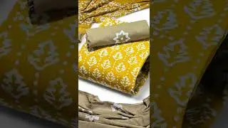 Soft cotton Batik dress material. top soft cotton poplin, Bottom poplin, dupatta heavy malmal 750/-