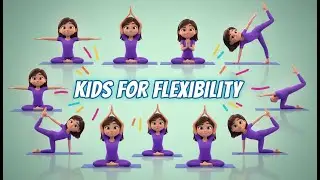 Easy Kids Yoga Long Practice | Fun Yoga Poses with Smooth and Calm Flow