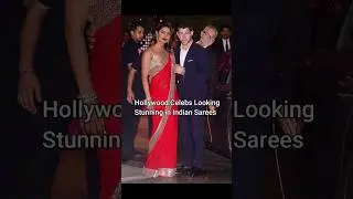 Top Hollywood Stars Rocked In Indian Sarees✨️✨️ #selenagomez  #celebrity #hollywood #model #shorts