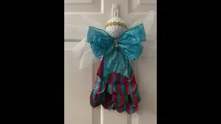 ribbon angel| Easy DIY Wreath