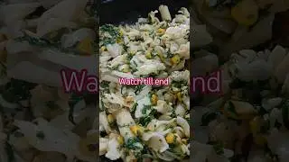Palak corn white sauce cheese pasta