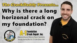 Why is there a long horizontal crack on my foundation?