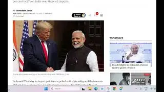 Trump claim that PM MODI assure to stop buying russian oil |