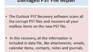 Outlook PST Recovery Tool
