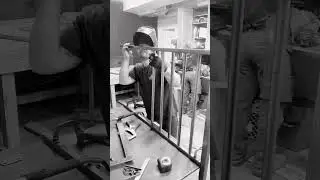 Custom metal railing in hyperspeed! #welding