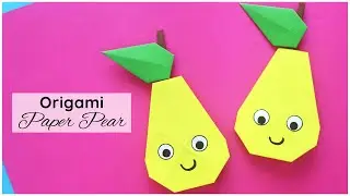 Origami Pear Paper Craft Tutorial