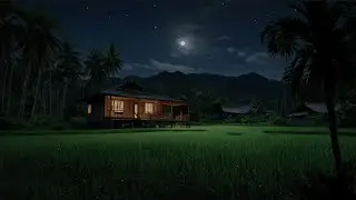 Nighttime Cricket Ambience ASMR | Relaxing Nature Sounds to Sleep, Study, or Meditate 🌙🎧