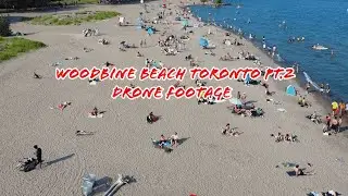Woodbine Beach Toronto 🇨🇦 | 4K HDR Drone Footage | Chill Beach Day – Part 2