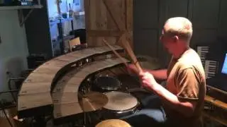 Aaron's custom-made electric drums