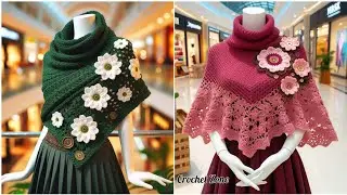 Elegant Crochet Shawl Designs for Women. Modern Crochet Shawl Designs Every Woman Will Love #crochet
