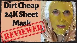 24k Gold Sheet Mask Cheap Gold Face Mask Review 💗😊