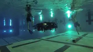 Unmanned Robotic Submarine Navigates Obstacle Course