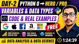 Python Full Courses for beginners | Variables, Data Types, Input Output | Type Casting 2026