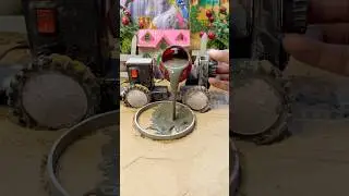 DIY mini handpump stand making process science project #project #ytshorts #handpump #minitractor