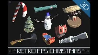 Retro FPS Christmas 3D Kit