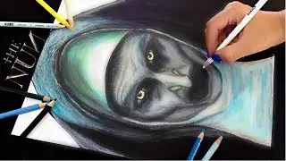COMO DIBUJAR A LA MONJA REALISTA(THE NUN) REALISTIC  DRAWING