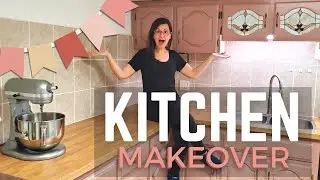 DIY Kitchen Makeover | We Repurposed Used Cabinets To Create A New Kitchen | Painted Cabinets