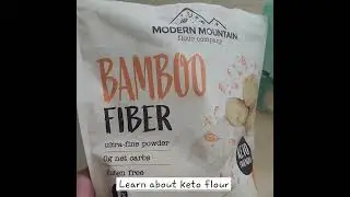 What is Bamboo flour compared to Almond flour and Coconut flour? 🤔 #bamboofiber #bambooflour #keto