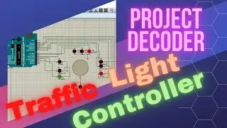 4 Way Traffic Light Controller Using Arduino || Traffic Light at a Circle || Proteus Project