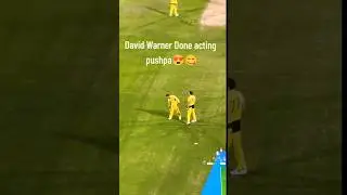 David Warner Doing Pushpa Acting | Ind vs Aus | Teri Jhalak Asharfi #davidwarner #pushpa #srivalli
