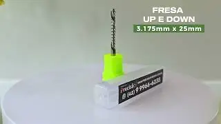 Fresa Up e Down Cut 3.175mm x 25mm | Precis&atilde;o Fresas