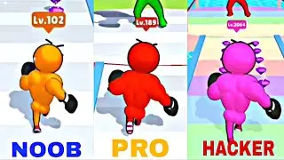 level up runner android, level up runner gameplay, level up runner game NOOB vs PRO vs HACKER