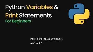 Intro to Python Variables and Print Statemetns