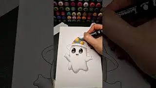How to Draw a Cute Ghost - Easy Halloween Drawing Tutorial | Masterful Imprint