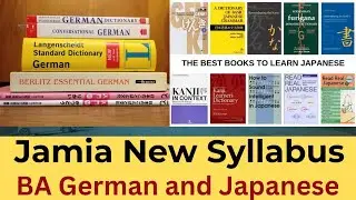 Jamia New Language Entrance Syllabus 2025| How to prepare for JMI BA Japanese and German Language.