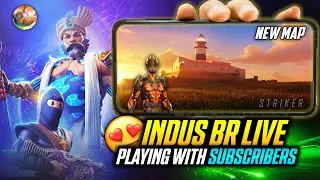 INDUS BATTLE ROYALE LIVE 😍| INDUS BR LIVE | BATTLE PASS GIVEAWAY | STRIKER ARENA