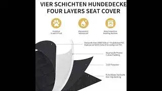 Benepaw Anti-scratch Pet Cargo Liner Mat For SUV Waterproof 2 Large Storage Pockets Nonslip Car Dog