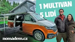 5-členná rodina v obytném Multivanu VW T6.1 | @vanliferodina