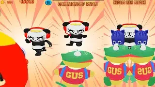 TAG WITH RYAN SWAB VS COMBO PANDA WITH TWIN PJ MASK RYAN GAMEPLAY