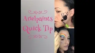 Arielpaints Quick Tip Series for Festival Face Paint ~ Ending your line