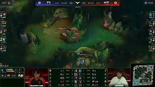 T1 Oner Steals Redbuff from KT Cuzz. T1 vs KT Spring 2022. Lck Spring 2022. Lck Highlights videos.