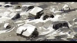 Rocks in Flowing Water