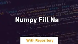 numpy fill na